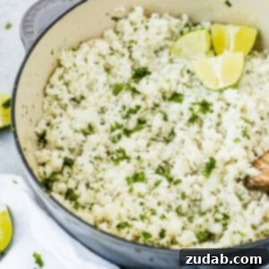 Zesty Cilantro Lime Cauliflower Rice 4 Easy Cilantro Lime Cauliflower Rice recipe image