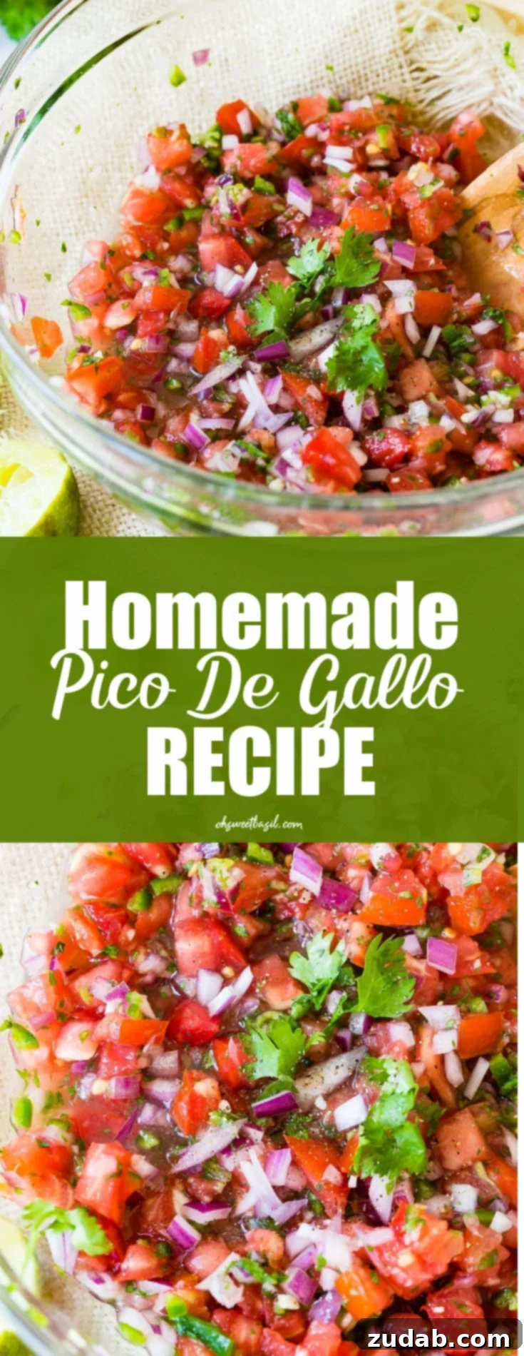 Delicious Homemade Pico de Gallo A vibrant bowl of fresh Pico de Gallo, rich in tomatoes, red onions, cilantro, and jalapenos, ready to be served.