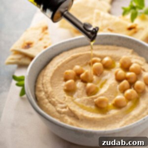 Perfect Homemade Hummus, Simplified 2 A delicious bowl of homemade hummus.