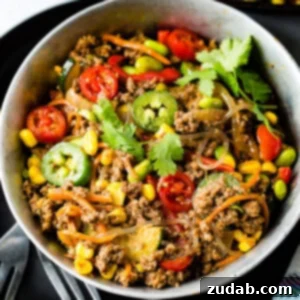 Taco Stir-Fry ready to serve