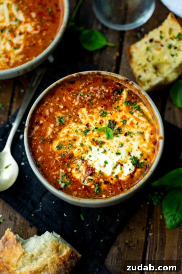 Rustic Italian Beef Chili 5 A comforting bowl of Italian style beef chili, served alongside a silver spoon and a piece of crusty, golden-brown bread, evoking a cozy and satisfying mealtime experience.