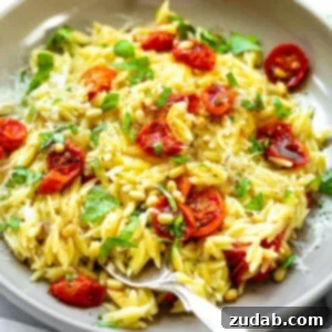 Roasted Garlic Tomato Basil Orzo