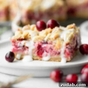 Cranberry Crumb Bars
