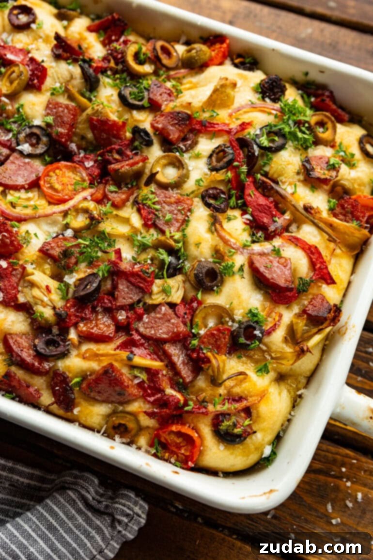 Antipasto Focaccia Delight 8 Antipasto Italian Focaccia Recipe