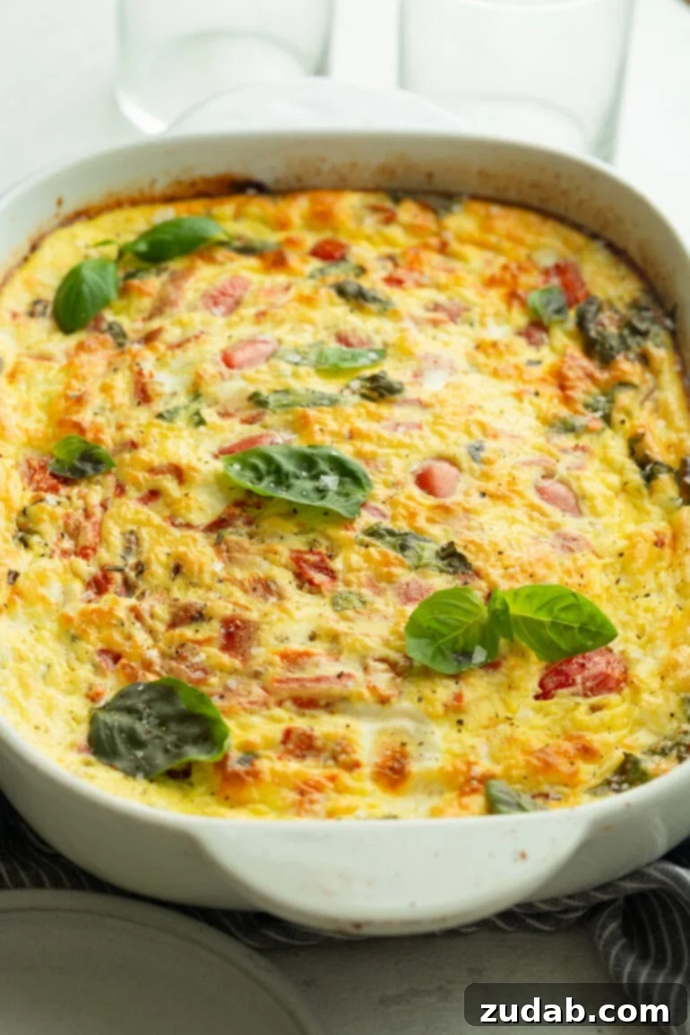 High-Protein Cottage Cheese & Egg Breakfast Bake 6 Baked Egg Casserole with Cottage Cheese and Vegetables