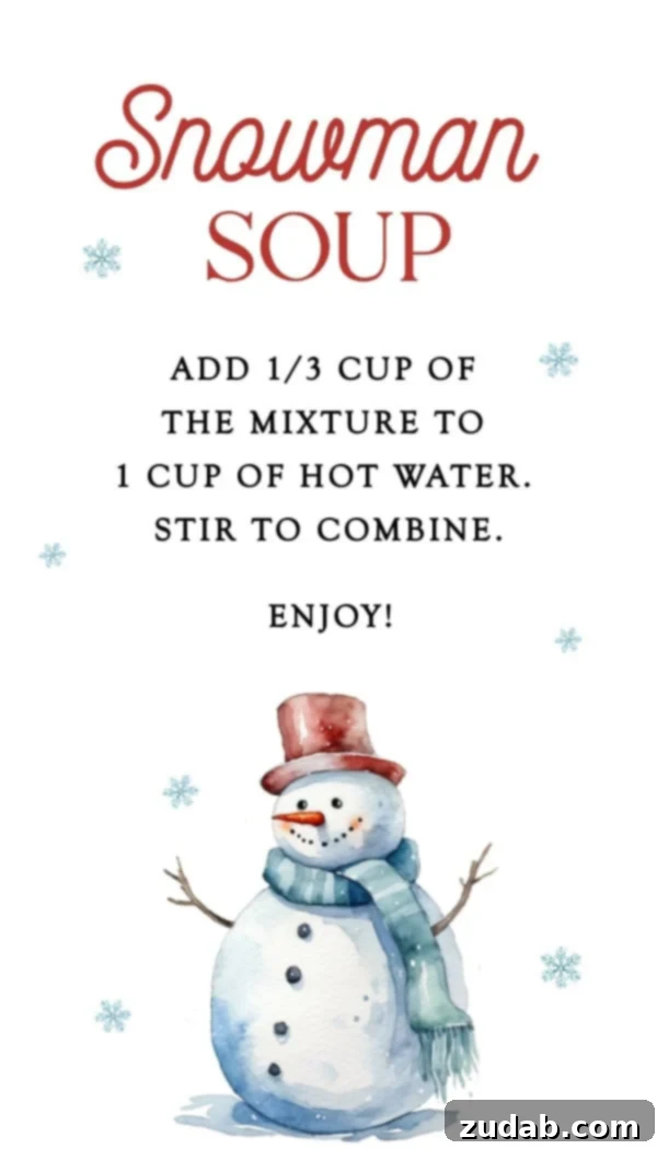 Snowman Soup: A Hug in a Mug for the Holidays 7 Ingredients for White Hot Cocoa Mixed in a Bowl