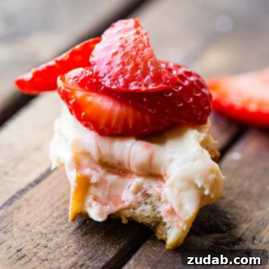 Brown Sugar Strawberry Crostinis