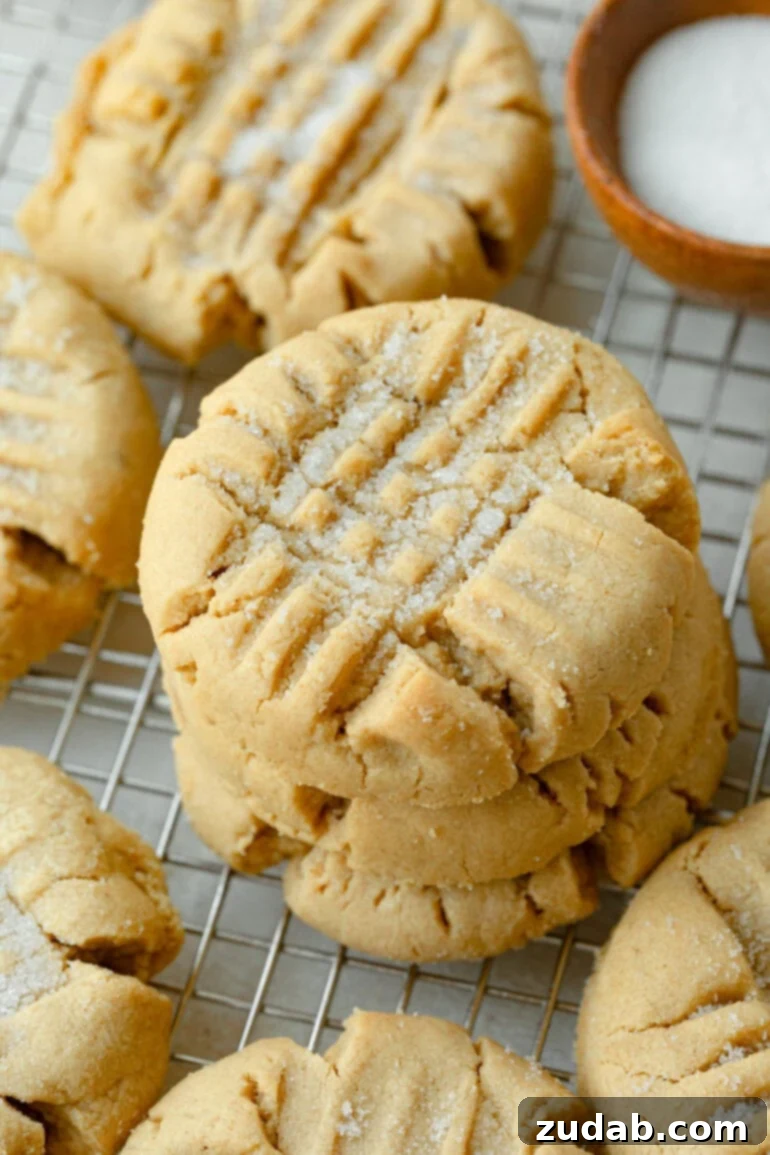 The Ultimate Guide to Perfect Peanut Butter Cookies 6 Stack of Three Peanut Butter Cookies