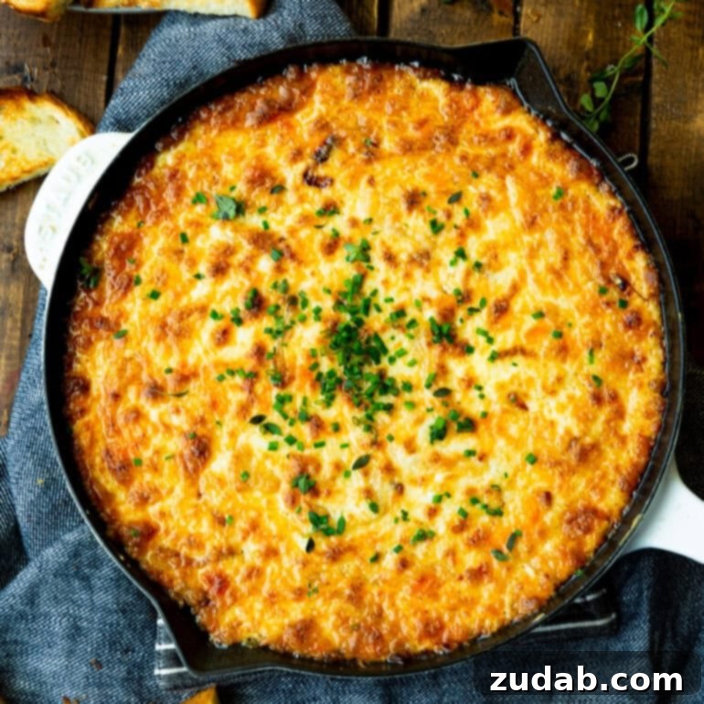 Baked Cheesy Onion Dip