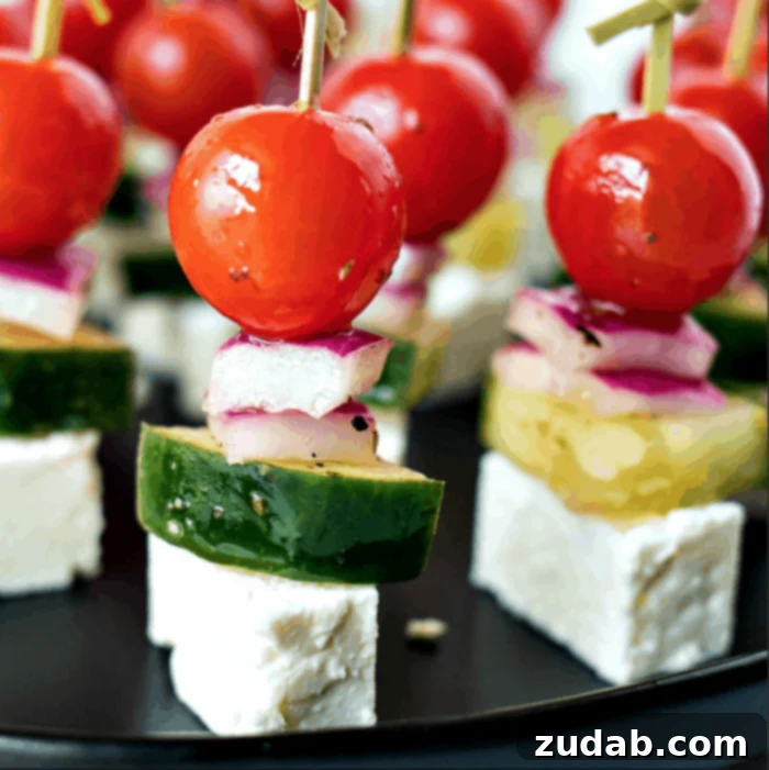 Greek Salad Skewers