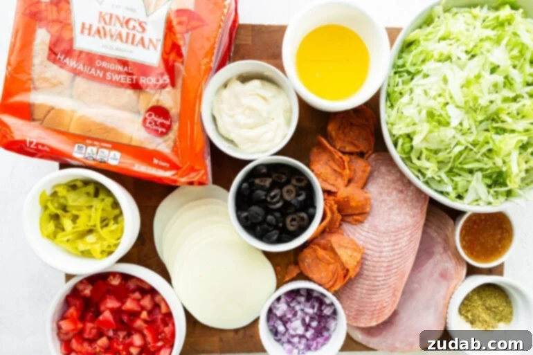 Super Bowl Slider Showdown: An Italian Twist 4 All the ingredients for Italian sliders