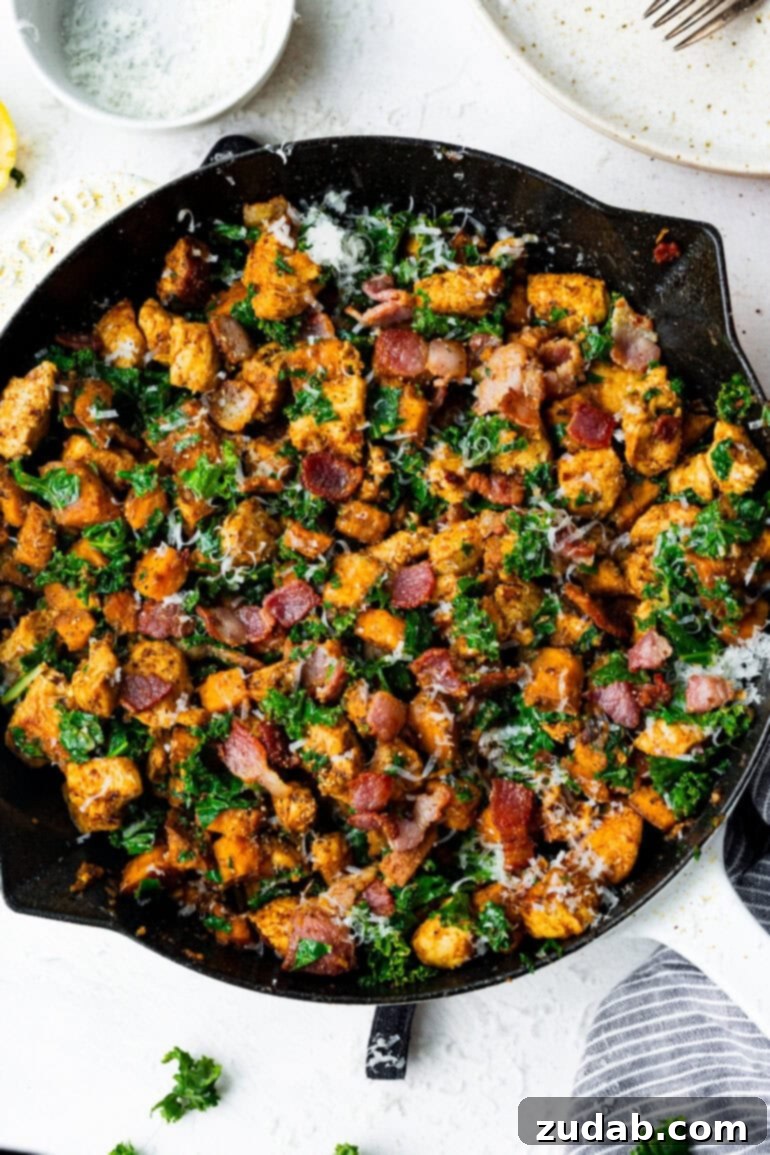 Sheet Pan Chicken with Autumn Vegetables 7 Chicken and Sweet Potato Skillet