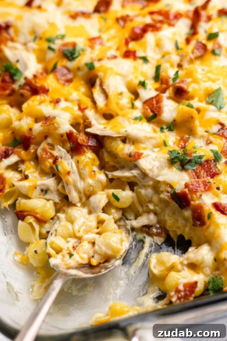 Ultimate Chicken Bacon Ranch Casserole 2 Creamy Chicken Bacon Ranch Casserole