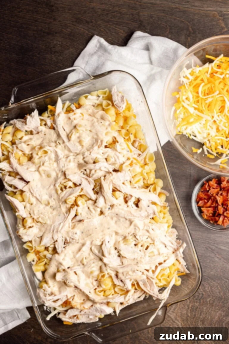 Ultimate Chicken Bacon Ranch Casserole 8 Making Chicken Bacon Ranch Casserole
