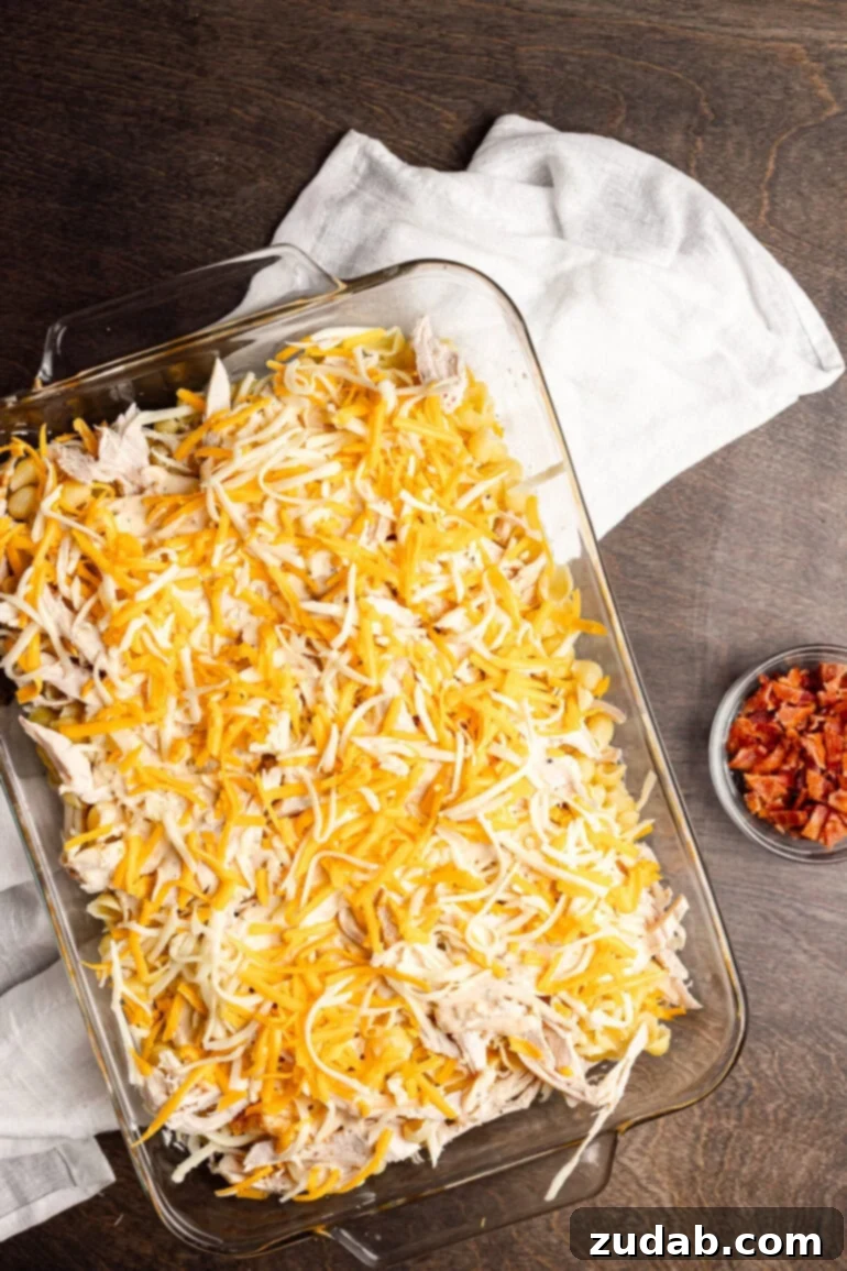 Ultimate Chicken Bacon Ranch Casserole 9 Making Chicken Bacon Ranch Casserole