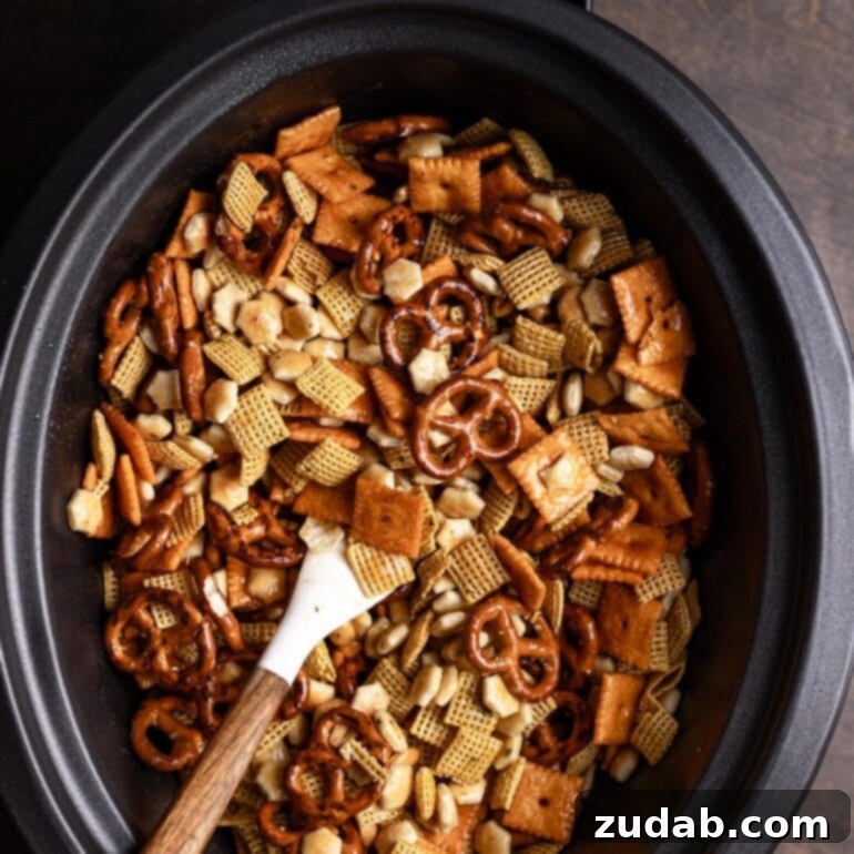 Slow Cooker Ranch Chex Mix