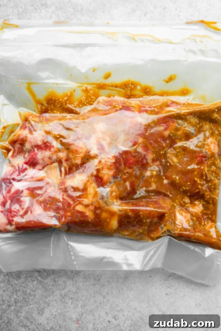 Effortless Bulgogi: A Korean BBQ Delight You Can Make At Home 4 Marinated beef ready to be cooked