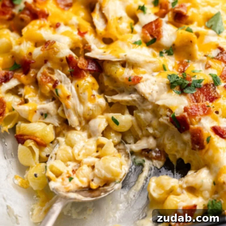 Cheesy Chicken Bacon Ranch Casserole