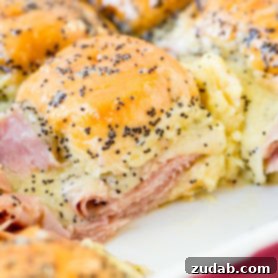 We don't know anyone who doesn't love ham and cheese sliders with poppy seed dressing. This recipe is perfect for leftover ham!