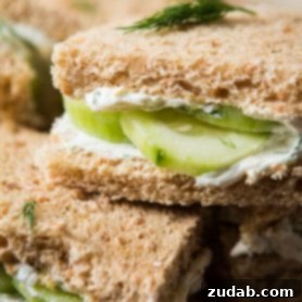 The best lemon dill cucumber sandwiches with a touch of Greek yogurt.