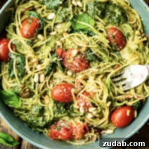 Easy Cheesy Pesto Pasta in a bowl.
