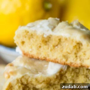 Glazed Lemon Cookies with white chocolate chips.