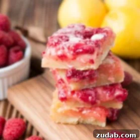 Raspberry Lemon Bars | Oh Sweet Basil