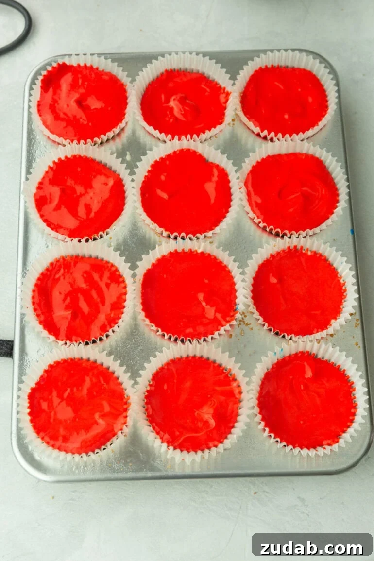 Patriotic Mini Cheesecakes with Red, White & Blue Layers 7 img 109425 6