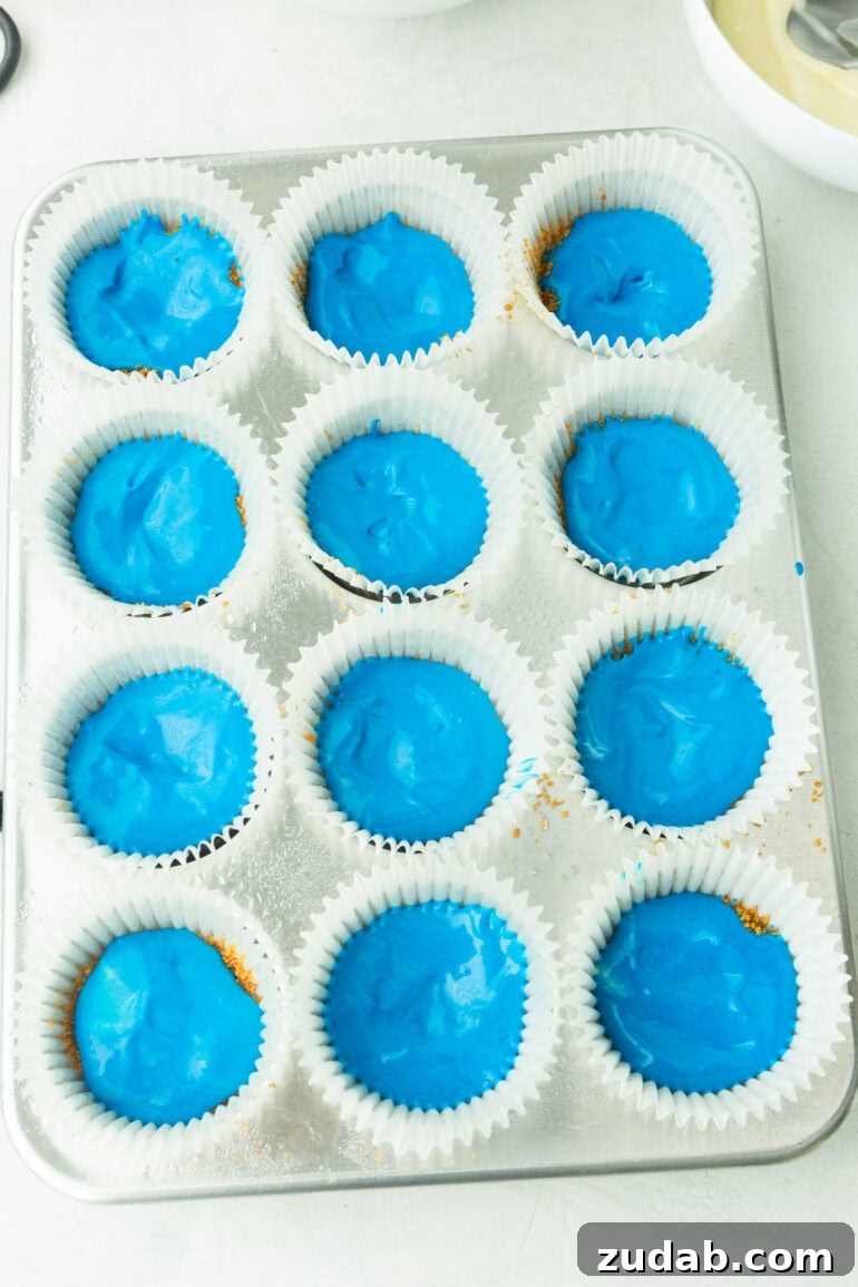 Patriotic Mini Cheesecakes with Red, White & Blue Layers 9 img 109425 8
