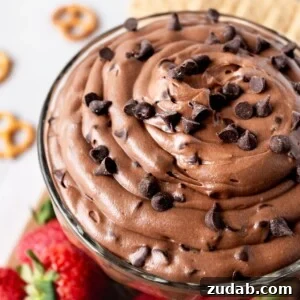 Brownie batter dip
