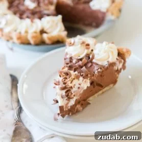 No bake chocolate cream pie