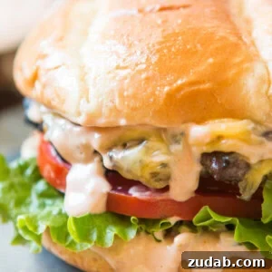 Classic Burger Sauce Recipe for Juicy Homemade Burgers 8 This is it, the killer burger sauce recipe. If you don't want dry, stale burgers look no further for the best classic hamburger sauce.